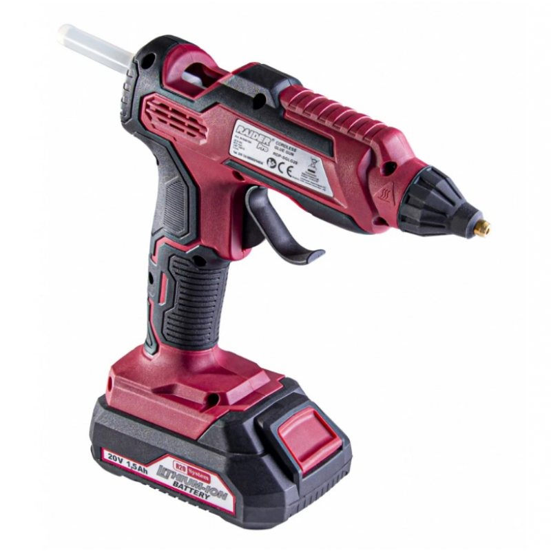 Ασύρματο πιστόλι θερμοκόλλησης Raider RDP-SGLG20 Solo Li-Ion Ø11 (030154)