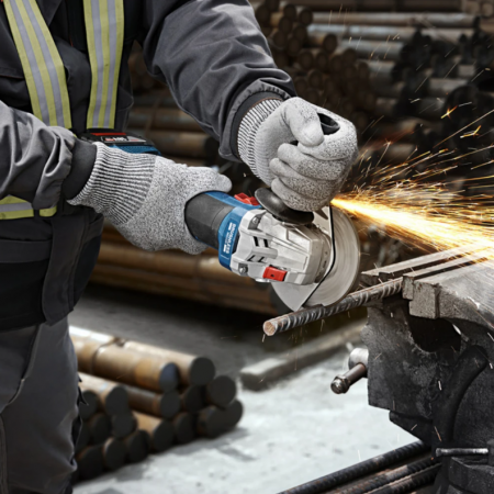 Σετ επαναφορτιζόμενων εργαλείων Bosch Professional – GBH 18V‑22 + GWS 18V‑8 + GSR 18V‑65, 18 V, 4 Ah