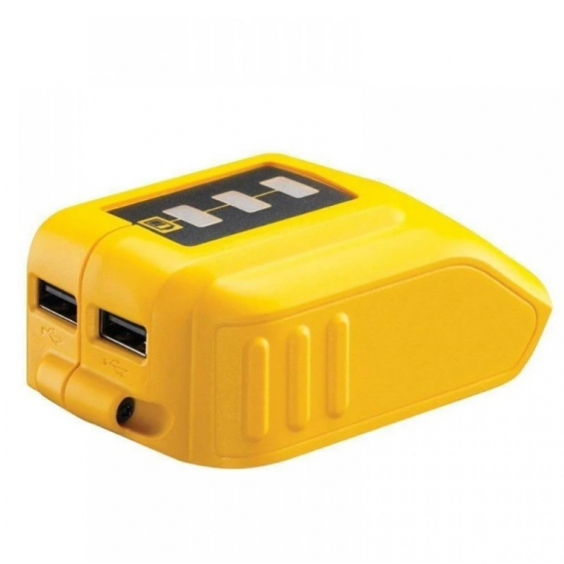 Προσαρμογέας μπαταρίας DeWALT DCB090 10.8–18V με 2 θύρες USB (χωρίς μπαταρία)