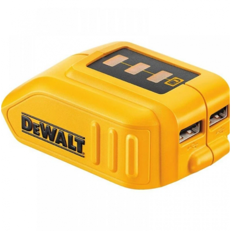 Προσαρμογέας μπαταρίας DeWALT DCB090 10.8–18V με 2 θύρες USB (χωρίς μπαταρία)