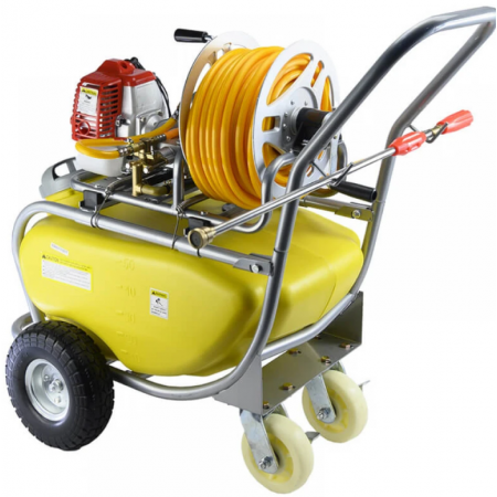 Βενζινοκίνητος ψεκαστήρας NAKAYAMA PRO NS5210, 26 κ.εκ., 30 μ., 50 λτ, τροχήλατος