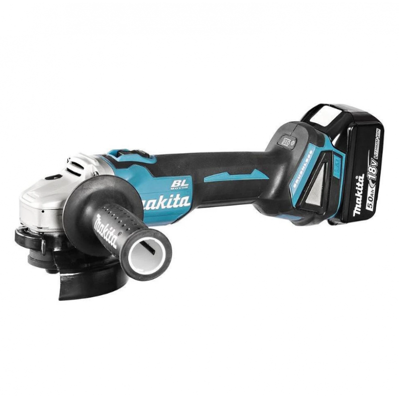 Ασύρματος Γωνιακός Τροχός Makita DGA506RTJ 18V 5Ah Ø125 mm – Με 2 Μπαταρίες και Φορτιστή