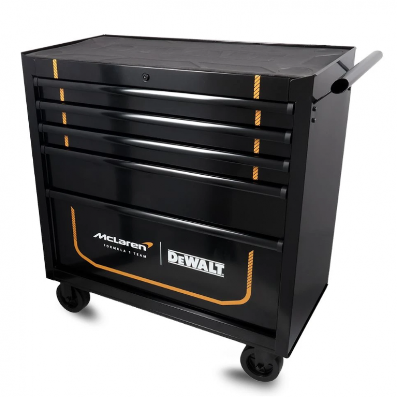 Μεταλλικό καρότσι εργαλείων DeWALT DWST98236-1 McLaren F1 Team – 900 mm, 5 συρτάρια