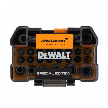 Σετ Μυτών και Εξαρτημάτων 24 Τεμαχίων DeWALT DT70906-QZ McLaren F1 Edition