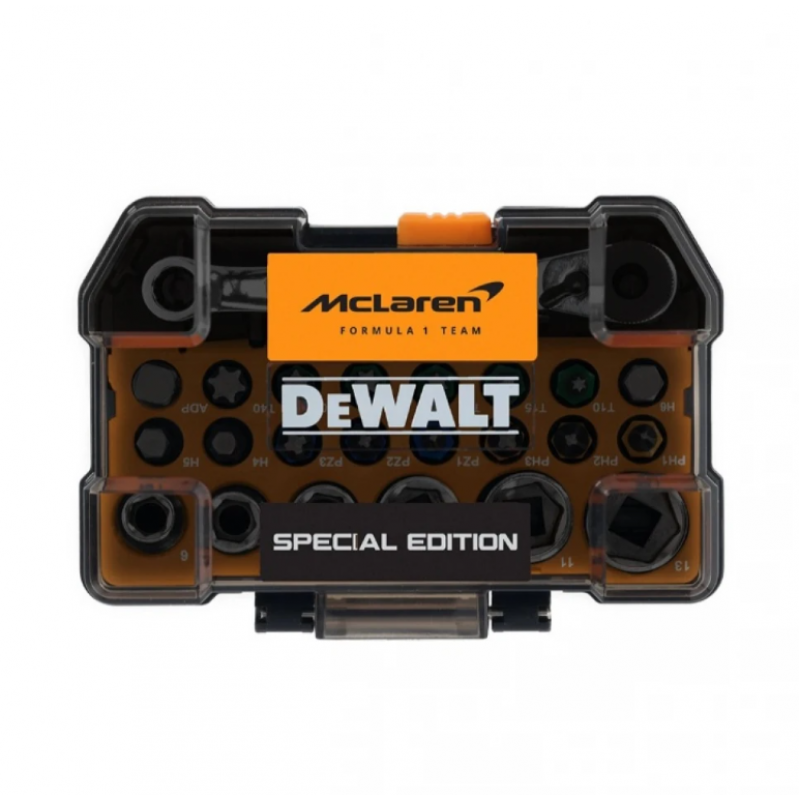 Σετ Μυτών και Εξαρτημάτων 24 Τεμαχίων DeWALT DT70906-QZ McLaren F1 Edition