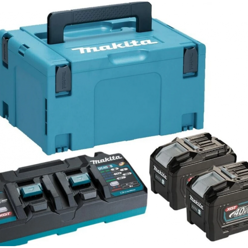 Σετ μπαταριών και φορτιστή Makita XGT – 2 x 8.0Ah BL4080F, DC40RB, 191Y97-1 + ΔΩΡΟ XGT BL4040F