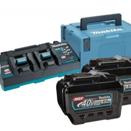 Σετ μπαταριών και φορτιστή Makita XGT – 2 x 8.0Ah BL4080F, DC40RB, 191Y97-1 + ΔΩΡΟ XGT BL4040F