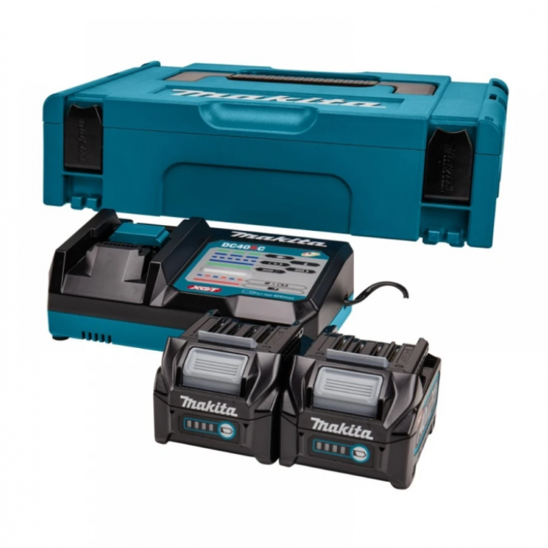 Σετ Μπαταριών και Φορτιστή Makita XGT – 2 x 2.5Ah BL4025, DC40RC, 191V27-4