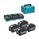 Σετ Μπαταριών και Φορτιστή Makita XGT – 4 x 5.0Ah BL4050F, DC40RB, 191U42-2 + ΔΩΡΟ Μπαταρία XGT BL4040F