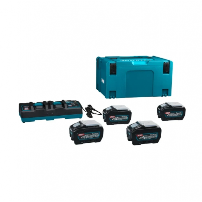 Σετ Μπαταριών και Φορτιστή Makita XGT – 4 x 5.0Ah BL4050F, DC40RB, 191U42-2 + ΔΩΡΟ Μπαταρία XGT BL4040F