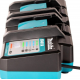 Διπλός φορτιστής MAKITA DC40WA, XGT, 40V, 1911L9-4