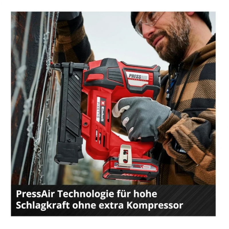 Ασύρματο καρφωτικό για συρραπτικά Einhell FIXETTO 18/38 S - Solo 18V PressAir (4257785)