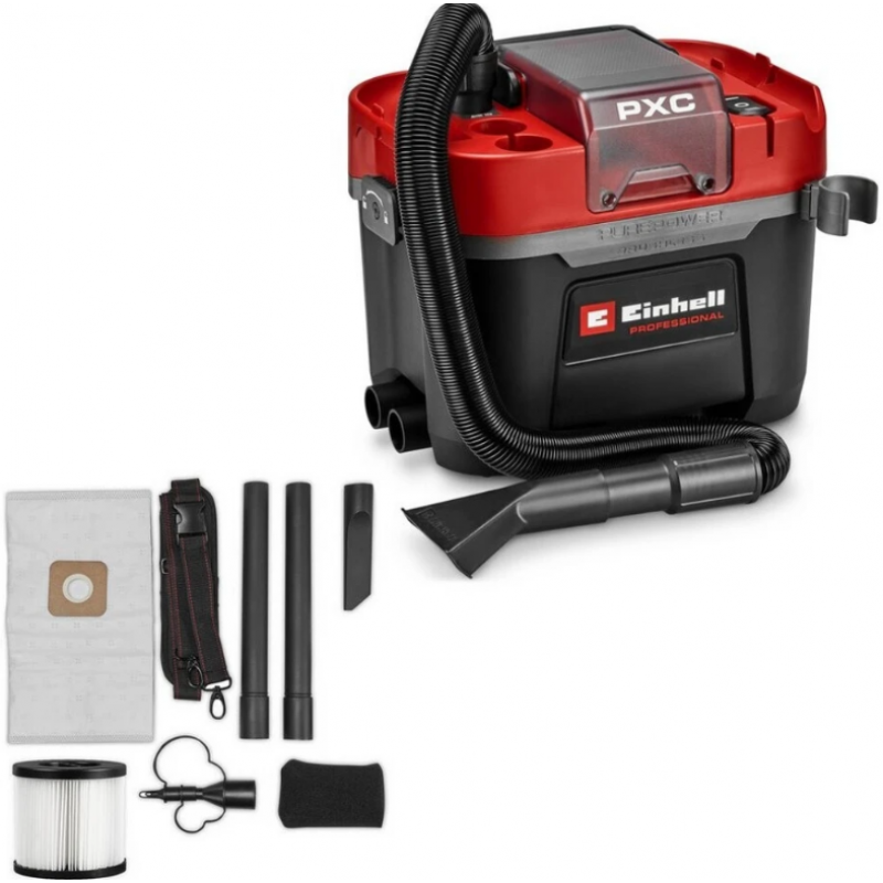 Ασύρματη επαγγελματική σκούπα Einhell Power X-Change TP-VC 18/10 Li BL - Solo, 2347155