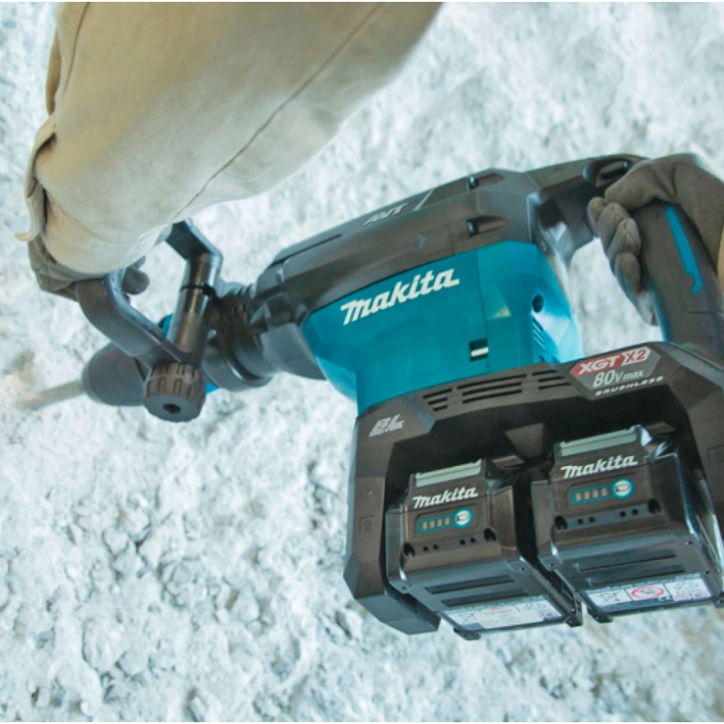 Ασύρματο κατεδαφιστικό πιστολέτο Makita HM002GZ03 XGT 2x40V (80V max) – SDS-Max, 20.9J (χωρίς μπαταρία και φορτιστή)