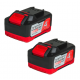 Σετ επαναφορτιζόμενων μπαταριών Raider R20, 20 V, 2 x 4 Ah, για το σύστημα RDP-R20 System