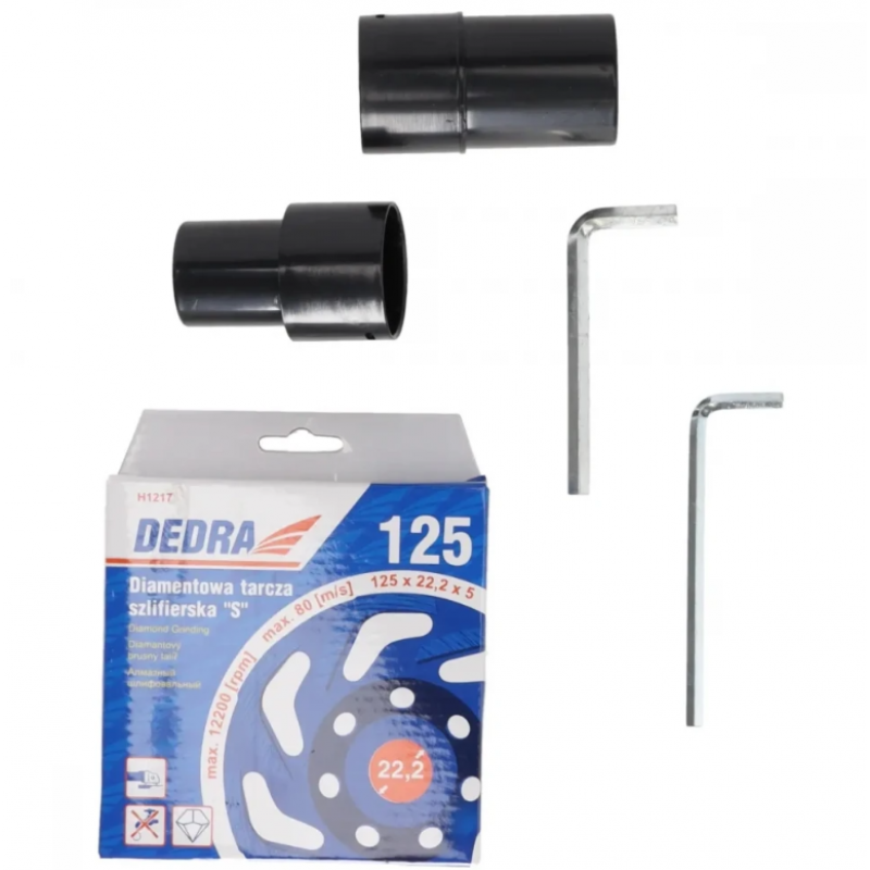 Μηχανή λείανσης σκυροδέματος Dedra DED7747, 1500 W, 125–140 mm