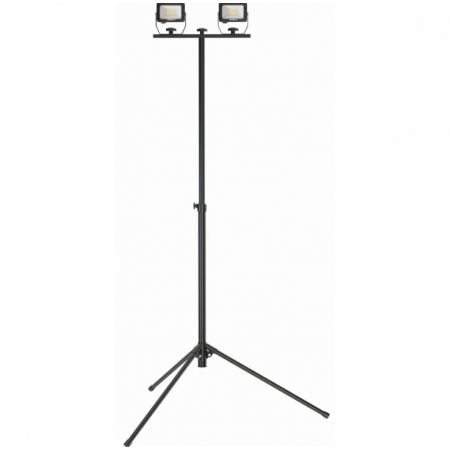 Διπλός LED Προβολέας με Τρίποδο Dedra L1074-22, 2 x 20 W, 2 x 1800 lm, 1,63 m