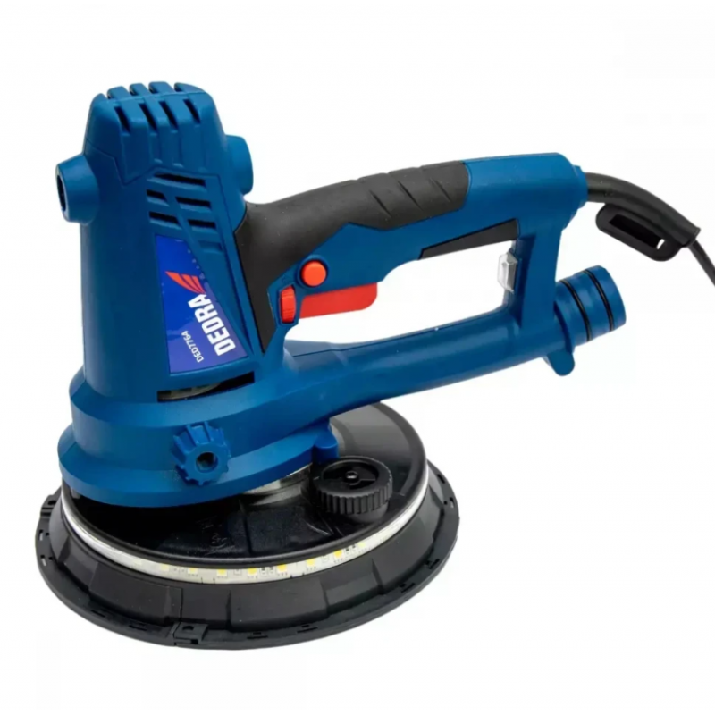 Μηχάνημα λείανσης τοίχων και οροφών DEDRA DED7764, 750 W, 180 mm, με φωτισμό LED