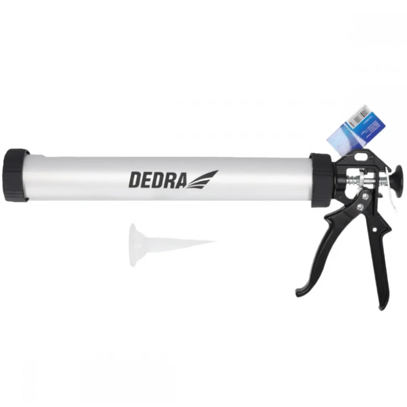 Πιστόλι σιλικόνης Dedra 1201-11, 600 ml, με σωλήνα αλουμινίου
