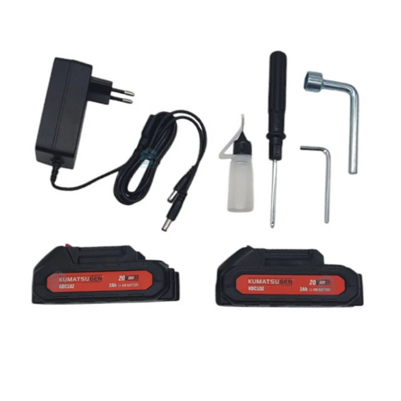 Ασύρματο ψαλίδι κλαδέματος KUMATSUGEN KDC232, 20 V, 0-22/32 mm, 2 x 2.0 Ah, φορτιστής, σε βαλίτσα