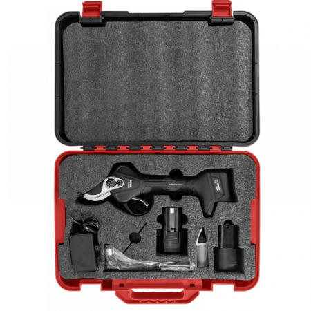 Ασύρματο Ψαλίδι Κλαδέματος KUMATSUGEN KDC228, 16.8 V, 0-22/28 mm, 2 x 2.0 Ah, φορτιστής και βαλίτσα