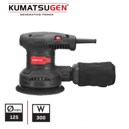 Έκκεντρο παλμικό τριβείο KUMATSUGEN KSS230, 300 W, Ø125 mm, 7000-13000 σ.α.λ., με σακούλα συλλογής σκόνης
