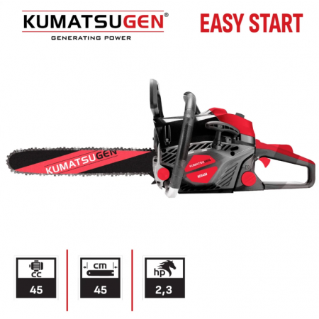 Βενζινοκίνητο αλυσοπρίονο KUMATSUGEN KCS450, 45 cc, 2,3 HP, 1700 W, λάμα 45 cm