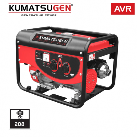Μονοφασική Βενζινογεννήτρια KUMATSUGEN GB3000, 3.5 kW, 6.5 HP, AVR