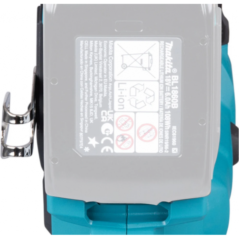 Καρφωτικό  μπαταρίας χωρίς ψήκτρες Makita DBN601, 18V LXT, 16Ga, 19-64 mm, χωρίς μπαταρία και φορτιστή