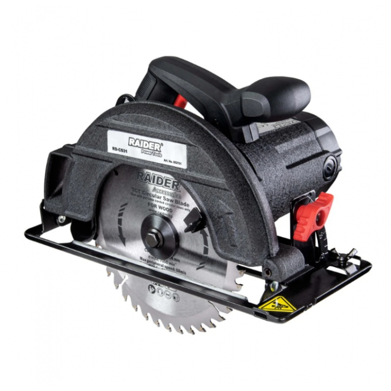 Ηλεκτρικό χειροκίνητο δισκοπρίονο Raider RD-CS31, 1300 W, 185 mm