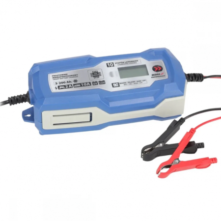 Αυτόματος Φορτιστής Μπαταριών Dedra DEPM022LFP, 6/12V, 10A, LCD, LiFePO4 / LFP, 3-200Ah