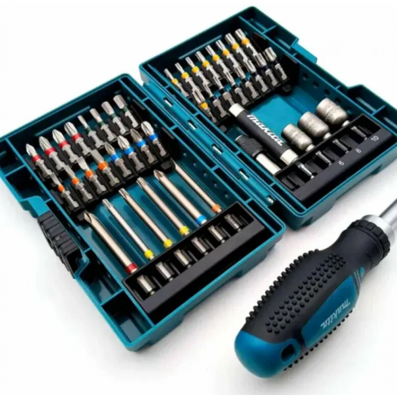 Σετ Μυτών με Καστάνια Makita E-25096, 44 τεμαχίων, εξάγωνη υποδοχή 1/4″