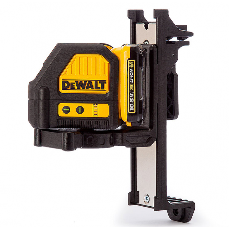 Γραμμικό επίπεδο λέιζερ DeWALT με 2 ακτίνες με 1 μπαταρία και φορτιστή, 30 μ., 60 μ., 0,3 χιλιοστά/μ., DCE088D1G