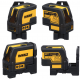 Συνδυασμένο λέιζερ DeWALT με 2 γραμμές και 2 σημεία 15 μ, 0.3 χλστ./μ, DW0822