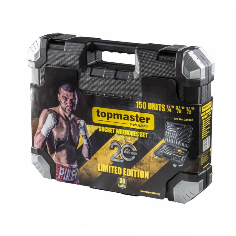 Σετ εργαλείων Top Master Pro 150 τεμάχια 1/4" & 3/8 1/2"