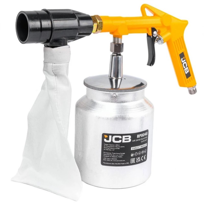 ΠΝΕΥΜΑΤΙΚΟ ΠΙΣΤΟΛΙ ΑΜΜΟΒΟΛΗΣ JCB, RP8048, 1 L ΜΕ 4 ΑΚΡΟΦΥΣΙΑ