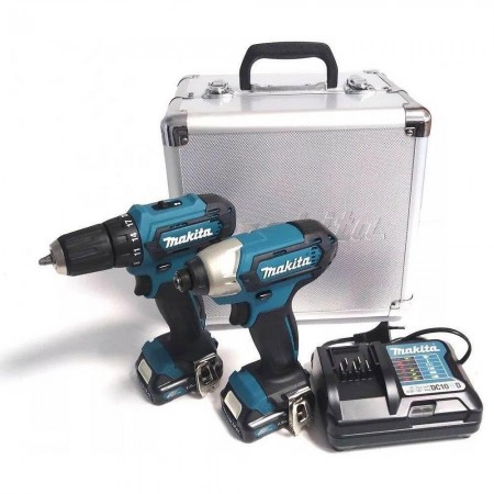 Σετ εργαλείων μπαταρίας MAKITA CLX224X (DF333D + TD110D) σε θήκη αλουμινίου