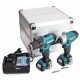 Σετ εργαλείων μπαταρίας MAKITA CLX224X (DF333D + TD110D) σε θήκη αλουμινίου