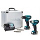 Σετ εργαλείων μπαταρίας MAKITA CLX224X (DF333D + TD110D) σε θήκη αλουμινίου
