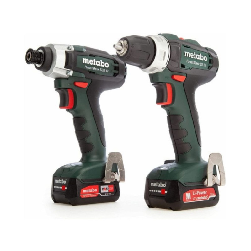 Metabo COMBO SET 2.7.1 BS12 τρυπάνι μπαταρίας + SSD12 κρουστικό παλμικό κατσαβίδι 12V 2.0Ah Li-Ion 685166000
