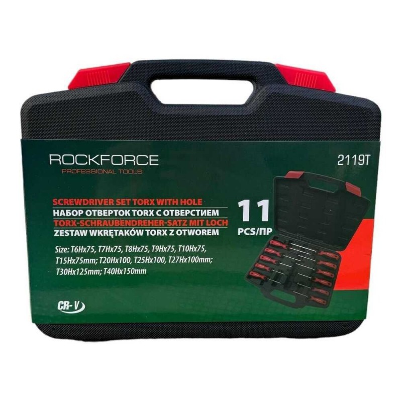 Σετ κατσαβιδιών Torx με τρύπα 11 τεμαχίων RockForce