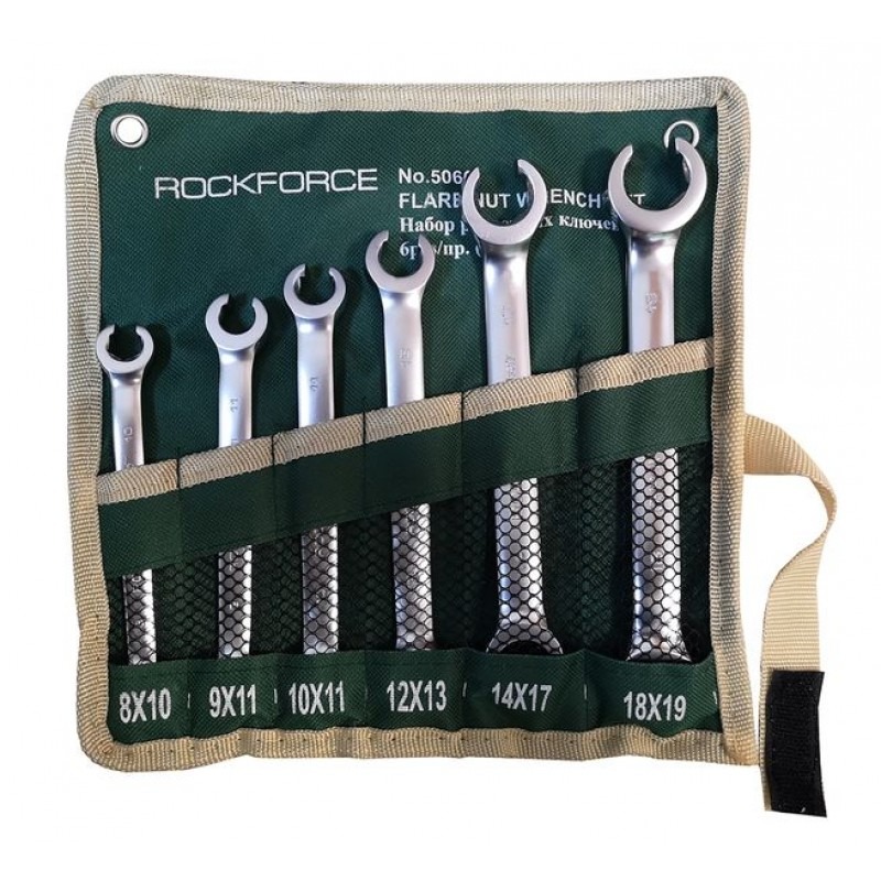 Σετ ανοιχτών πολύγωνων κλειδιών RockForce 6 τεμαχίων 