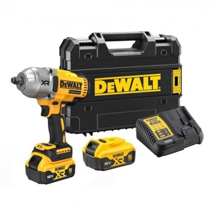 Κρουστικό μπουλονόκλειδο μπαταρίας DCF900P2T DEWALT 18 V, 1898 Nm, 1/2″, με 2 μπαταρίες, φορτιστή και θήκη