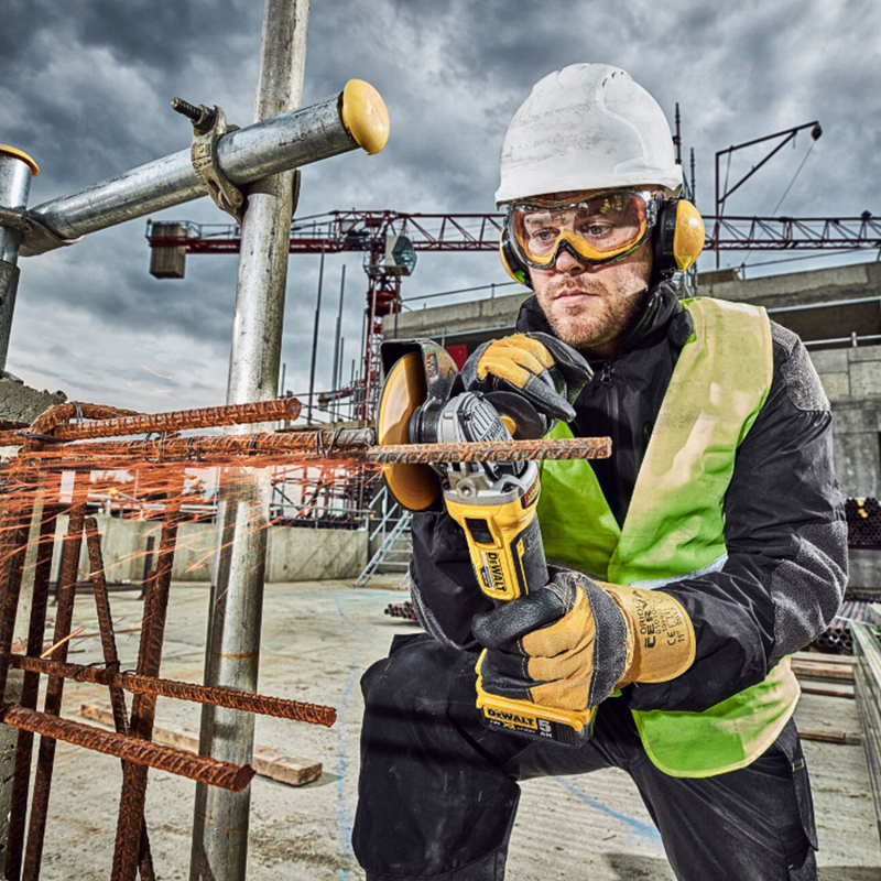 Γωνιακός τροχός μπαταρίας DeWALT DCG405P3, χωρίς ψήκτρες, Li-Ion 18V, 5Ah, 9000 RPM, Ø125mm