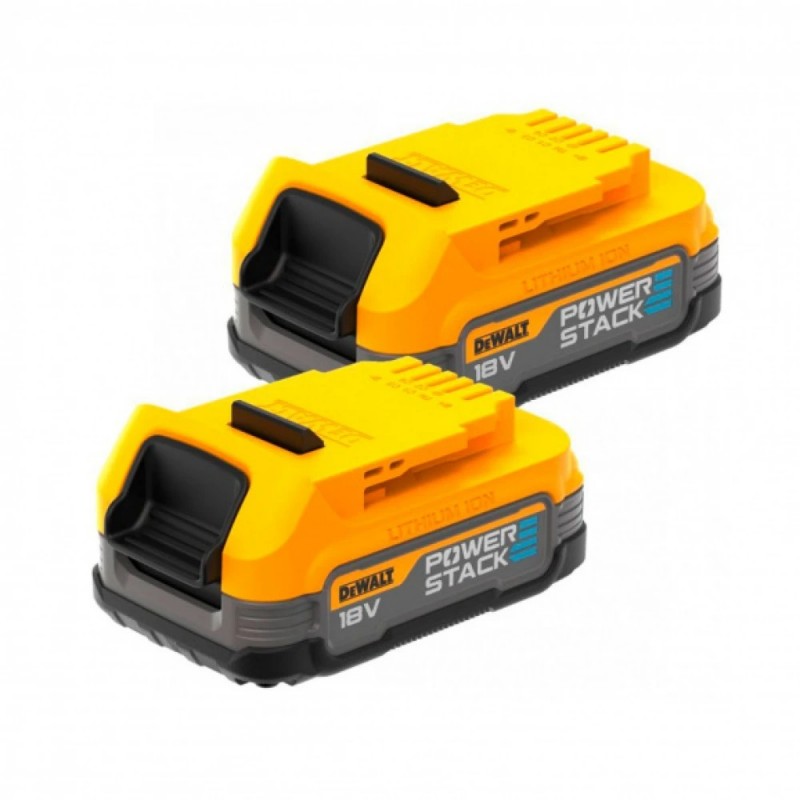 Επαναφορτιζόμενες μπαταρίες DeWALT Li-Ion, DCB1102E2 με φορτιστή 18V, 1,7 Ah, 2 τμχ. 
